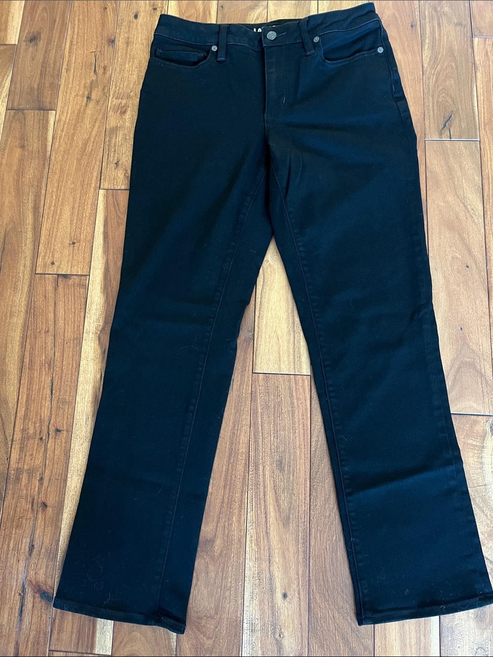 Lands' End Black Women's Straight-Leg Jeans